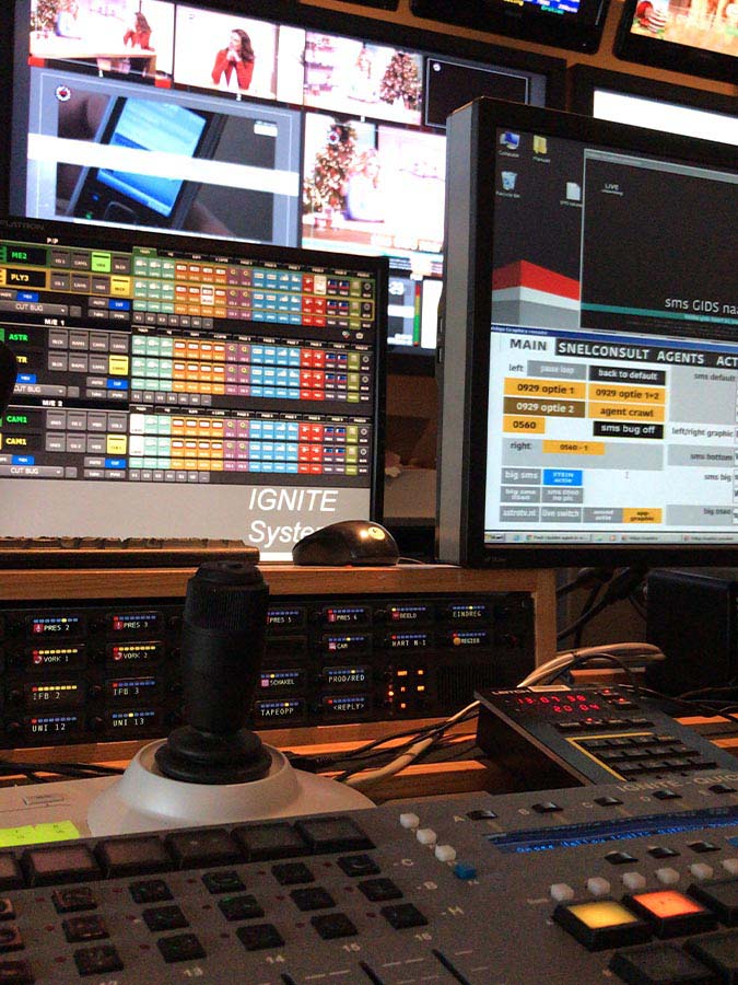 Live programma op net5 in regie van Talpa in Amsterdam